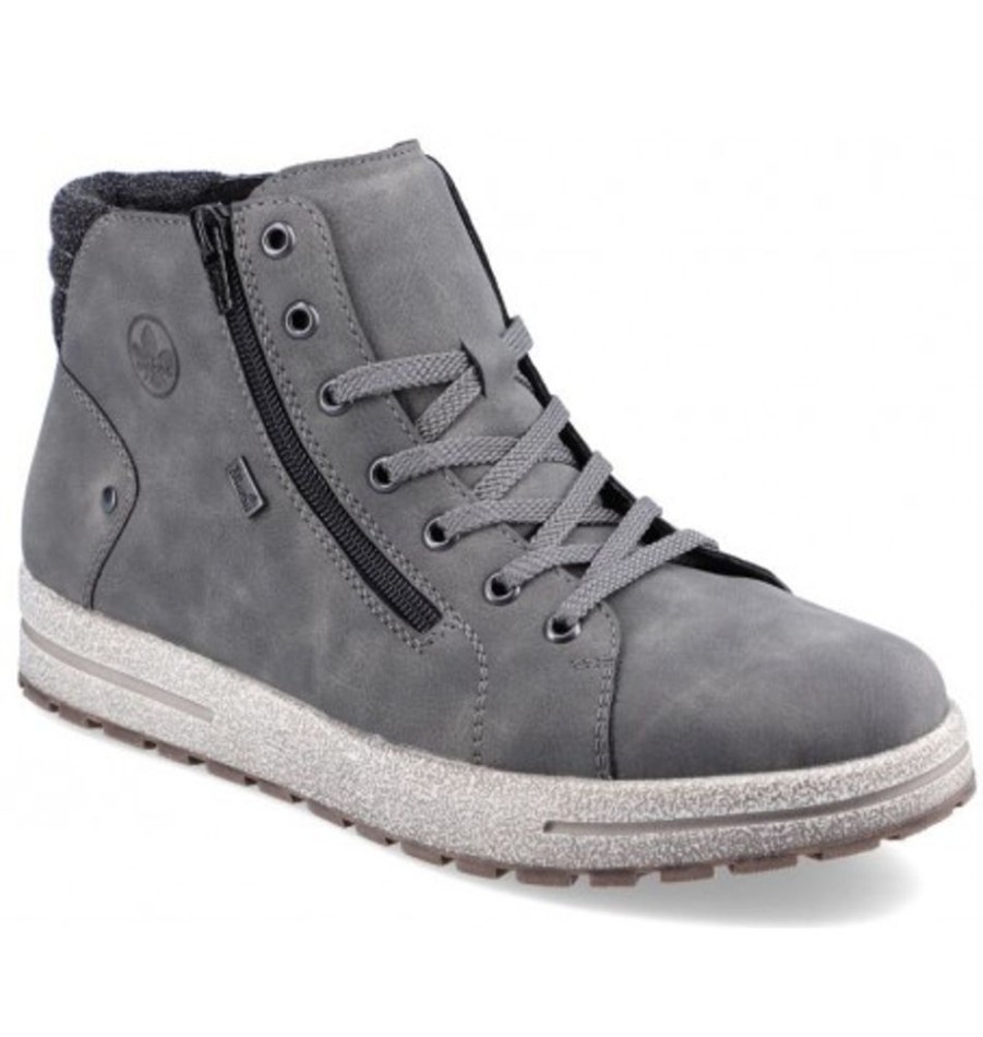 Men'S Shoes Shoesissime Winter Boots | Rieker 30721-45 Silver Grey