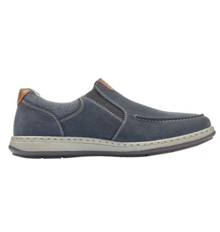 Men'S Shoes Shoesissime Casual Shoes | Rieker 17360-15 Blue