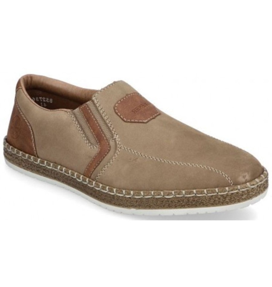 Men'S Shoes Shoesissime Casual Shoes | Rieker B5273-64 Taupe