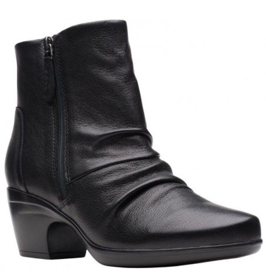 Women'S Shoes Shoesissime Fall Boots | Clarks Emily Willow 26168110 Black