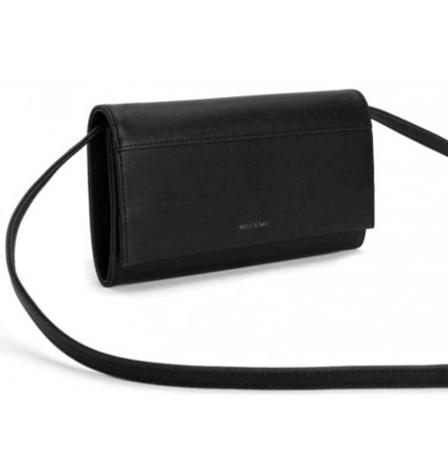 Accessories Shoesissime Wallets | Matt & Nat Lette Vegan Wallet Black