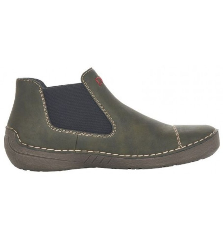 Women'S Shoes Shoesissime Fall Boots | Rieker 52590-54 Green Khaki