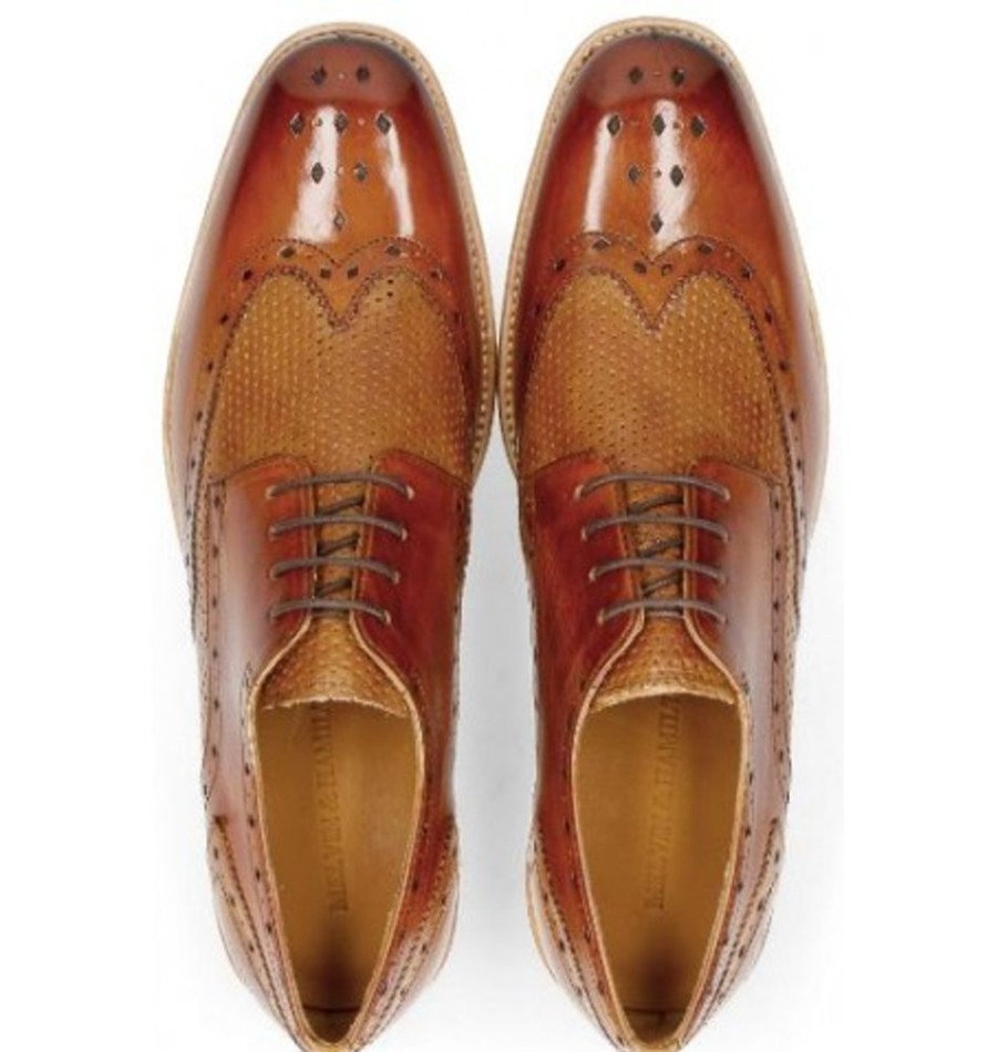 Men'S Shoes Shoesissime Dress Shoes With Laces | Melvin & Hamilton Eddy 5 Tan