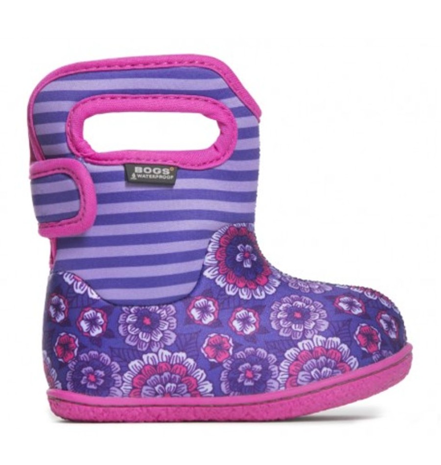 Kids Shoes Shoesissime Fall Boots | Bogs Baby Bogs Pansy 72178I Purple