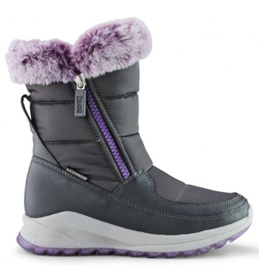 Kids Shoes Shoesissime Winter Boots | Cougar Starla Silver Grey