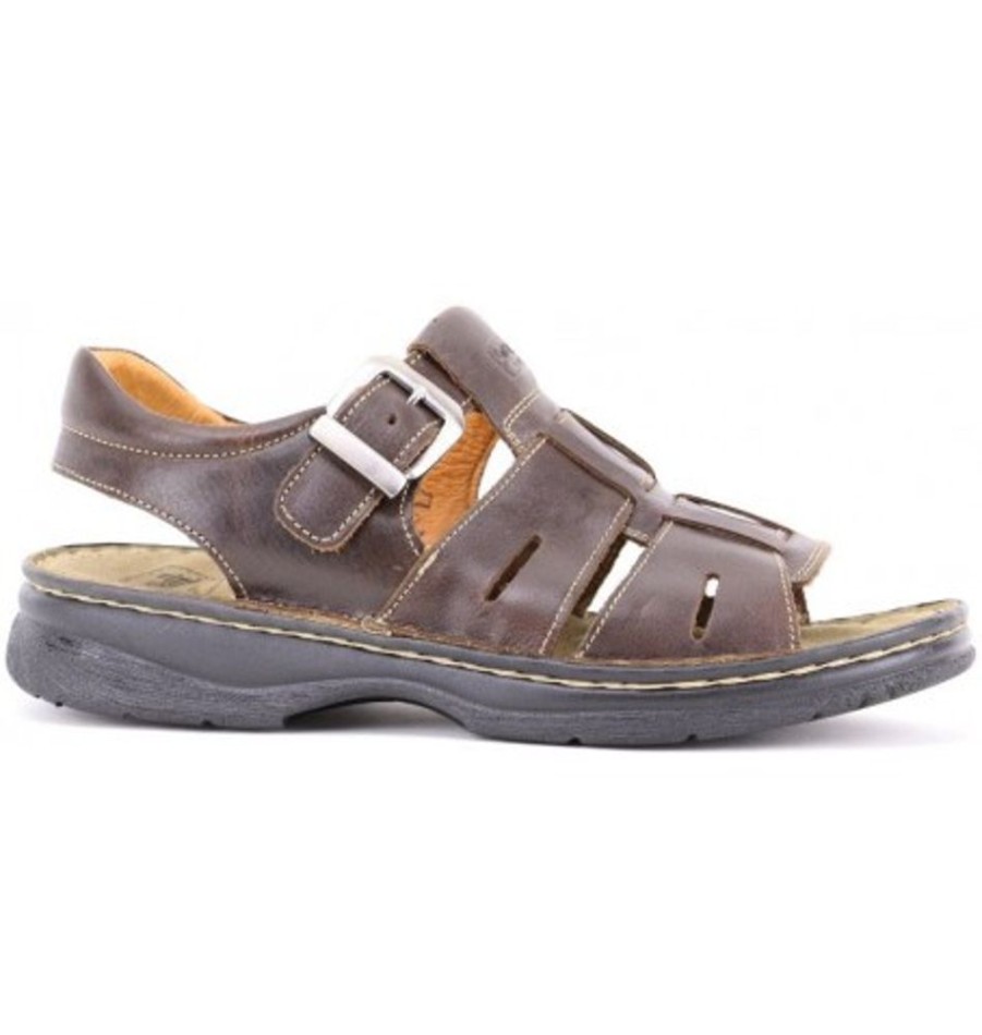 Men'S Shoes Shoesissime Sandals | Collections Bulle 9834 Brown