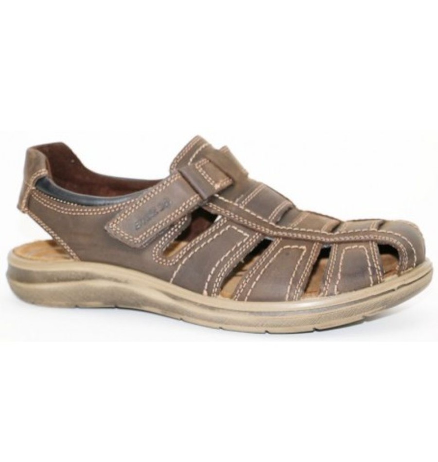 Men'S Shoes Shoesissime Sandals | Collections Bulle 32489 Brown