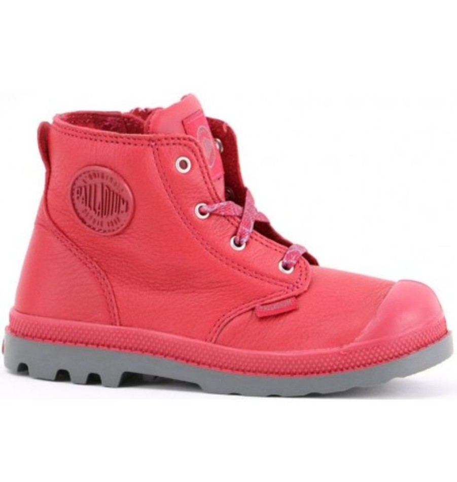 Kids Shoes Shoesissime Fall Boots | Palladium Pampa Hi Zipper Vl 25178 Red