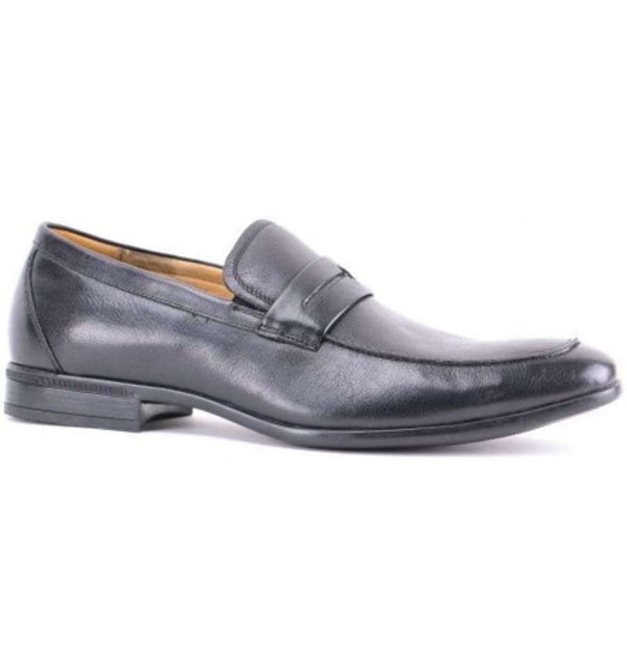 Men'S Shoes Shoesissime Dress Shoes Without Laces | (Weyco Group Inc) Florsheim Burbank Penny 15092 Black