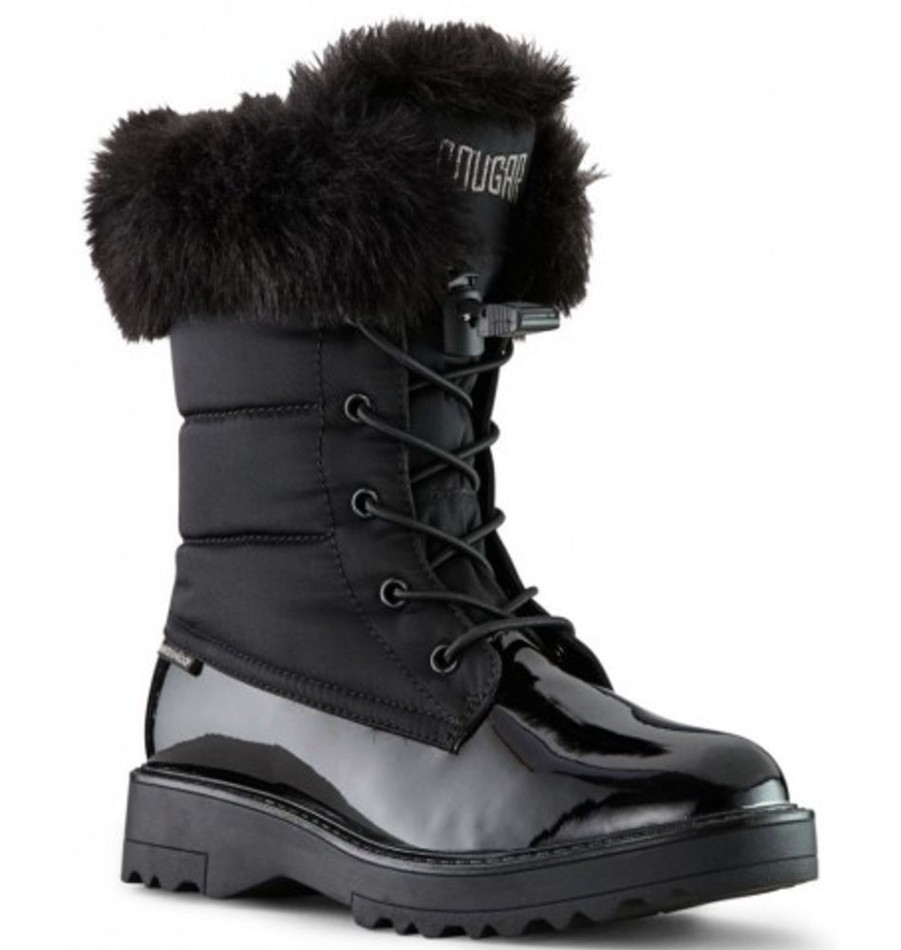 Kids Shoes Shoesissime Winter Boots | Cougar Gemma Black Varnish