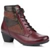 Women'S Shoes Shoesissime Fall Boots | Rieker - Remonte R7570-35 Burgundy