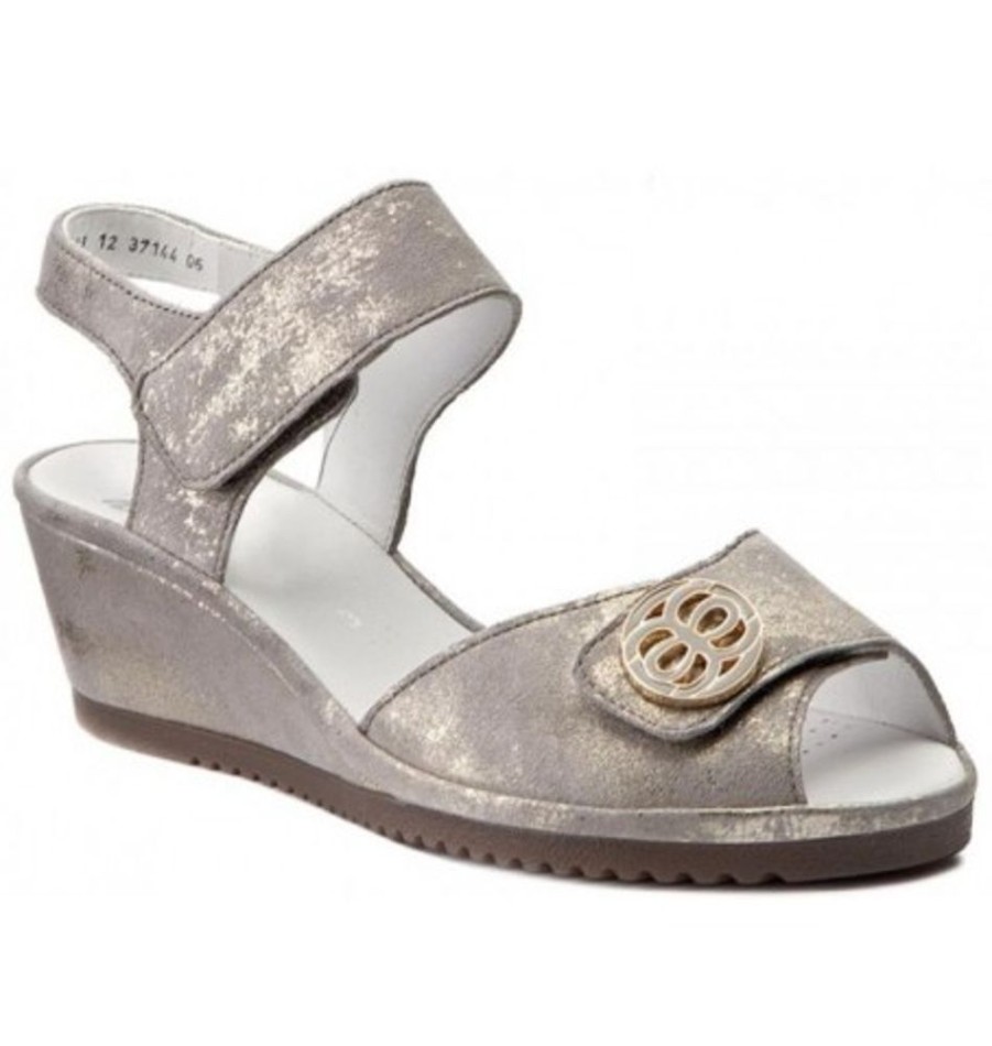 Women'S Shoes Shoesissime Sandals | Ara Clara 12-37144 Silver Grey