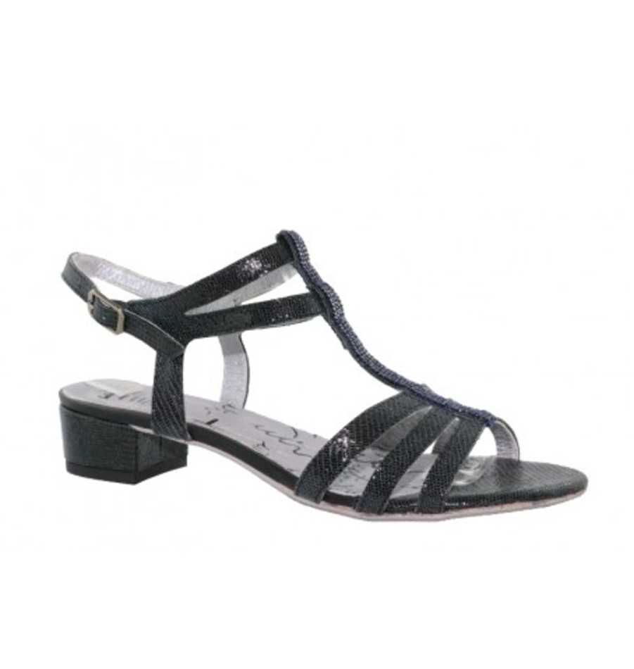 Women'S Shoes Shoesissime Sandals | Un Tour En Ville Vactor Black