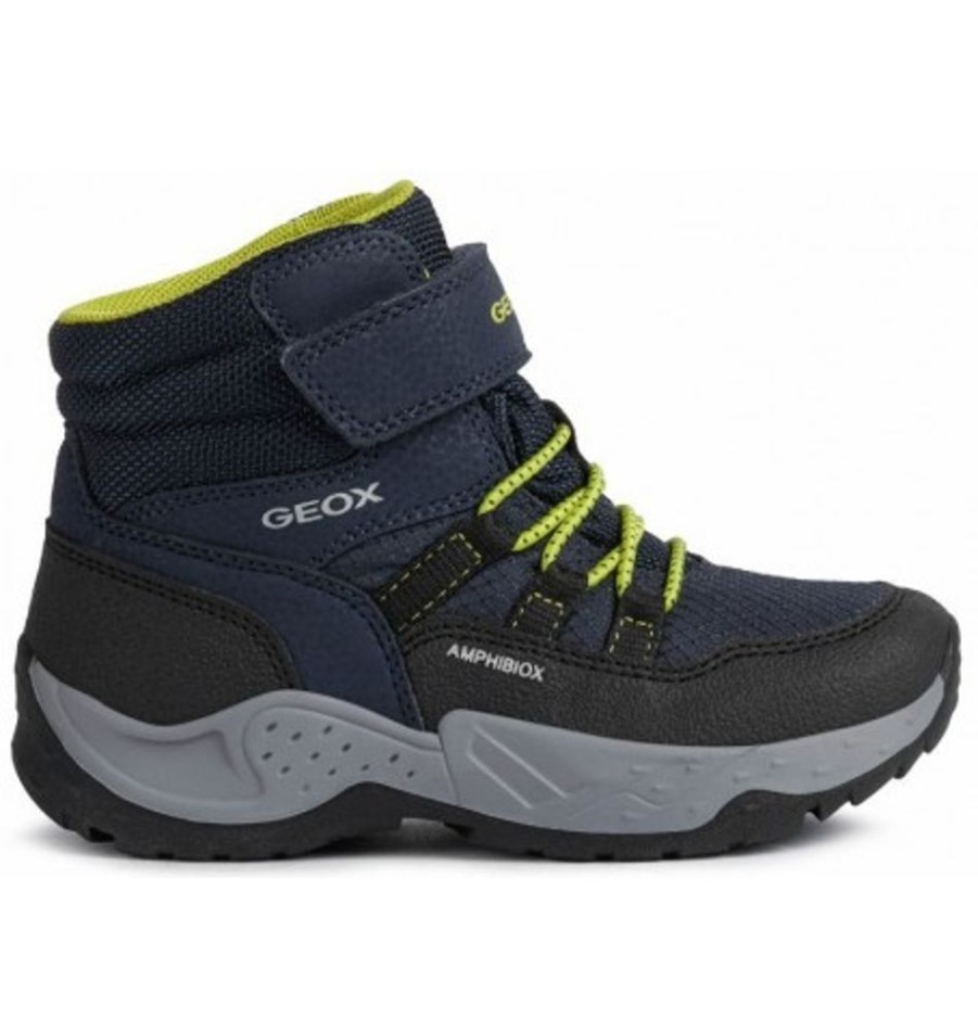 Kids Shoes Shoesissime Fall Boots | Geox Sentiero B.B Abx J26Fsc Blue