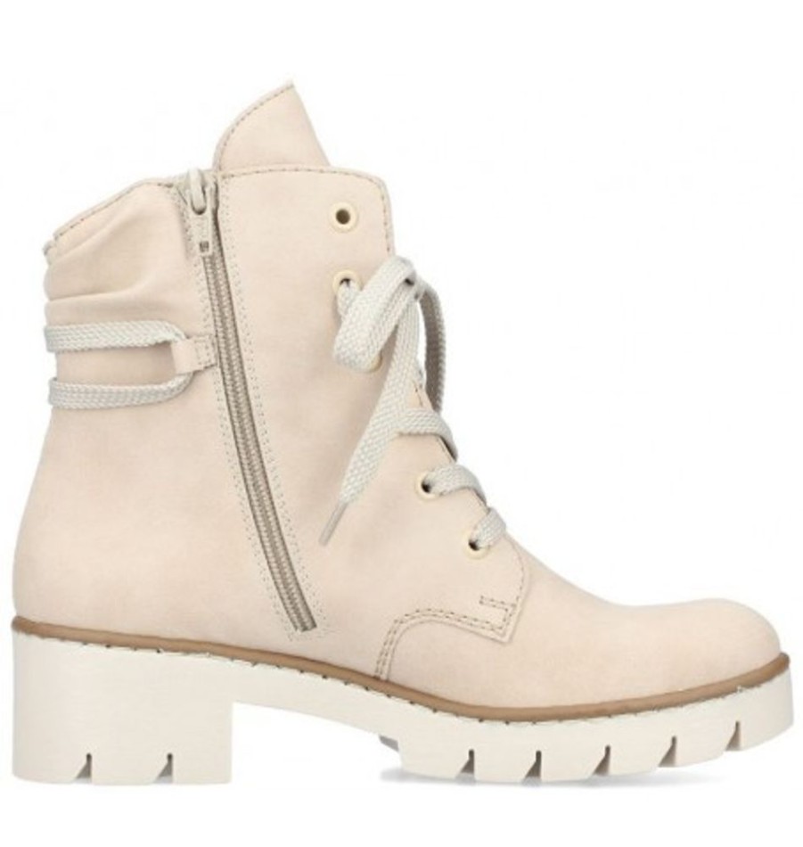 Women'S Shoes Shoesissime Fall Boots | Rieker X5717-62 Beige