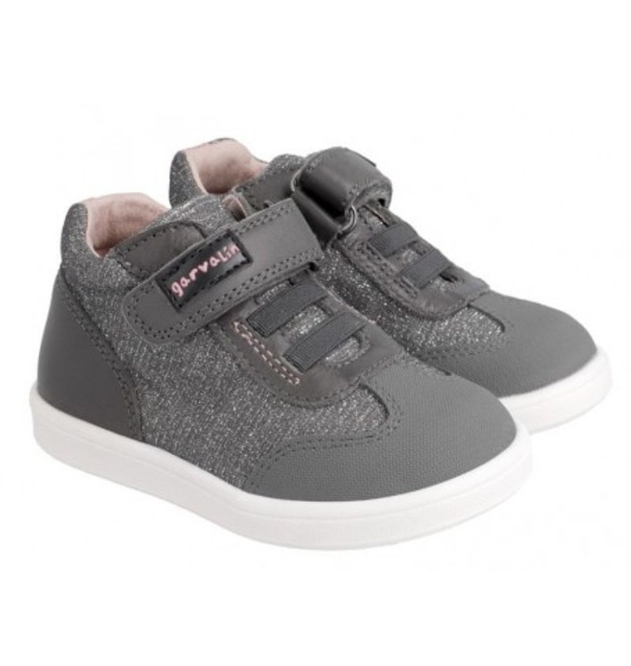 Kids Shoes Shoesissime Walking Booties | Garvalin 211362B1 Silver Grey