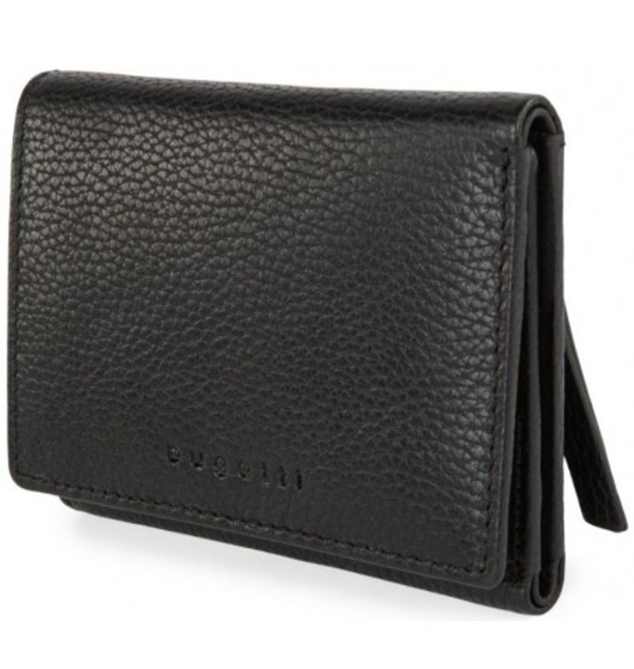 Accessories Shoesissime Wallets | Bugatti Lwl2406Bu-Blk Black