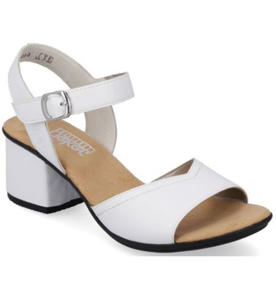 Women'S Shoes Shoesissime Sandals | Rieker 64650-80 White