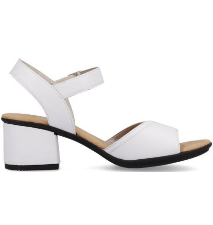 Women'S Shoes Shoesissime Sandals | Rieker 64650-80 White