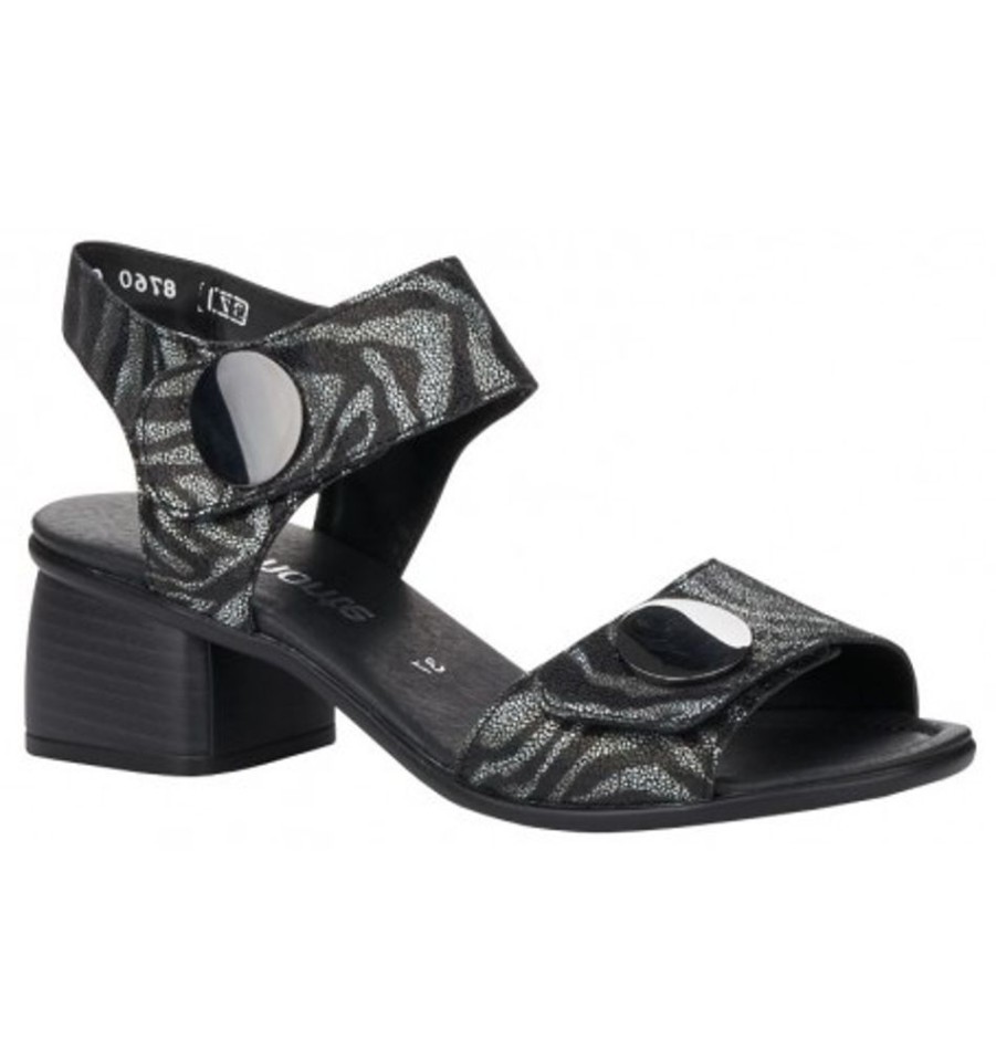 Women'S Shoes Shoesissime Sandals | Rieker - Remonte R8760 Black