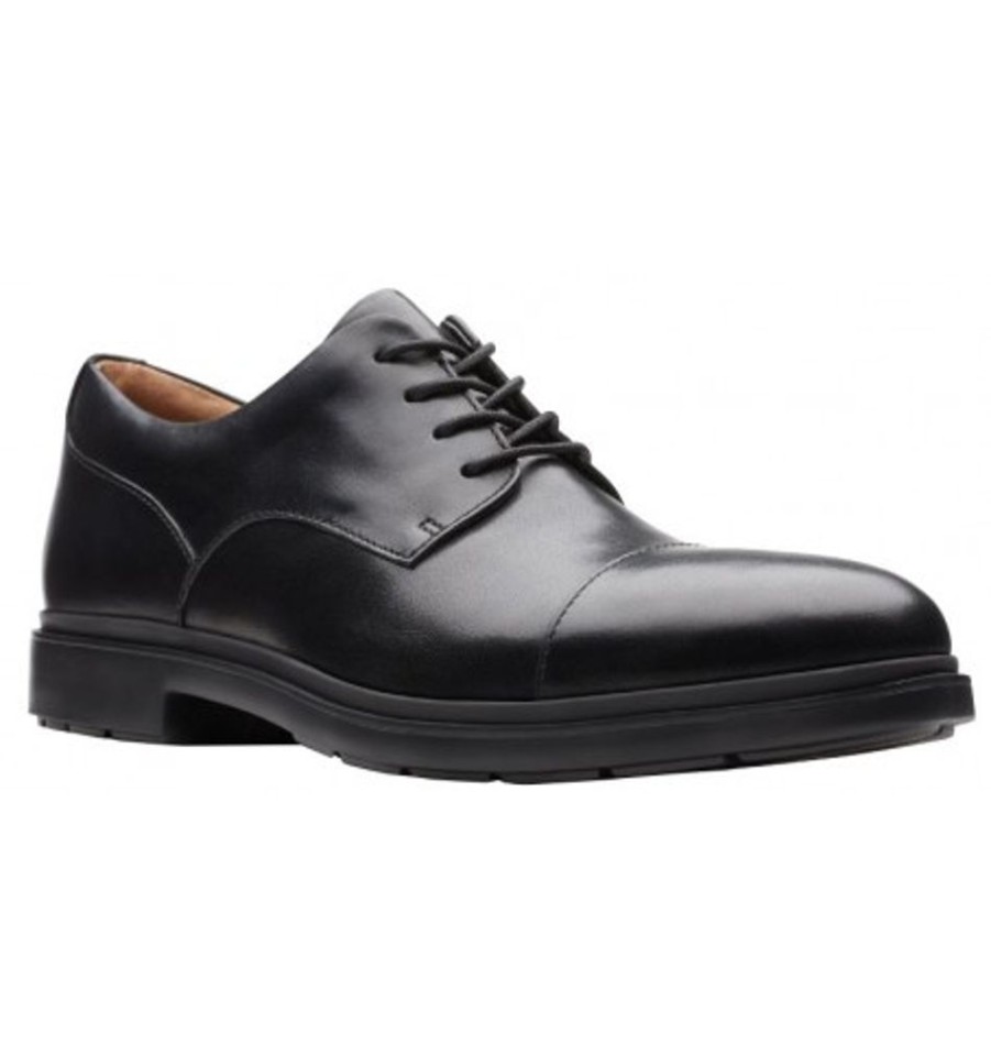 Men'S Shoes Shoesissime Dress Shoes With Laces | Clarks Un Tailor Cap 26144676 Black