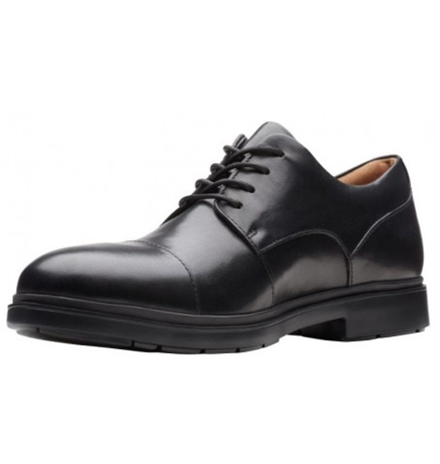 Men'S Shoes Shoesissime Dress Shoes With Laces | Clarks Un Tailor Cap 26144676 Black