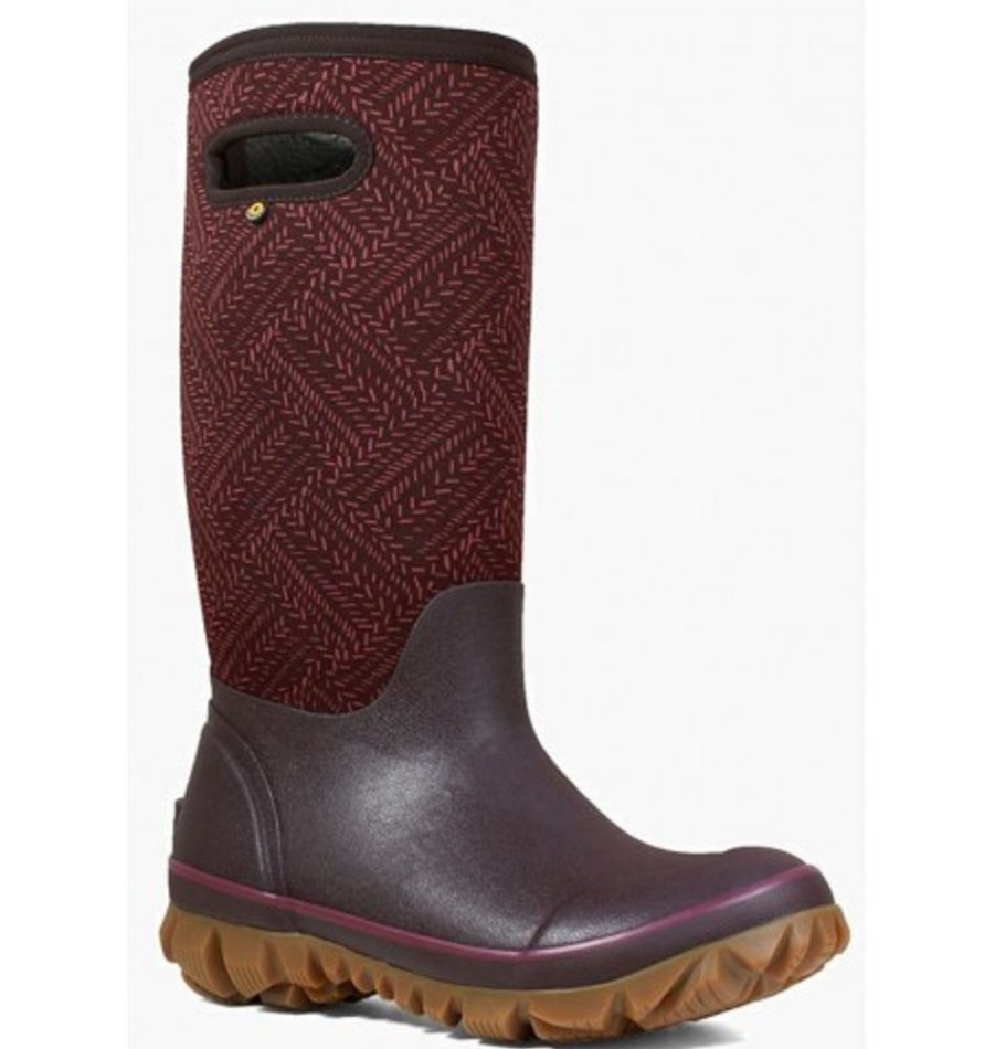 Women'S Shoes Shoesissime Winter Boots | Bogs Whiteout Flck 72244 Burgundy