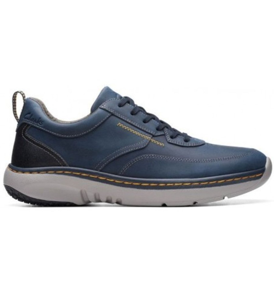 Men'S Shoes Shoesissime Casual Shoes | Clarks Clarkpro Lace 26175194 Blue