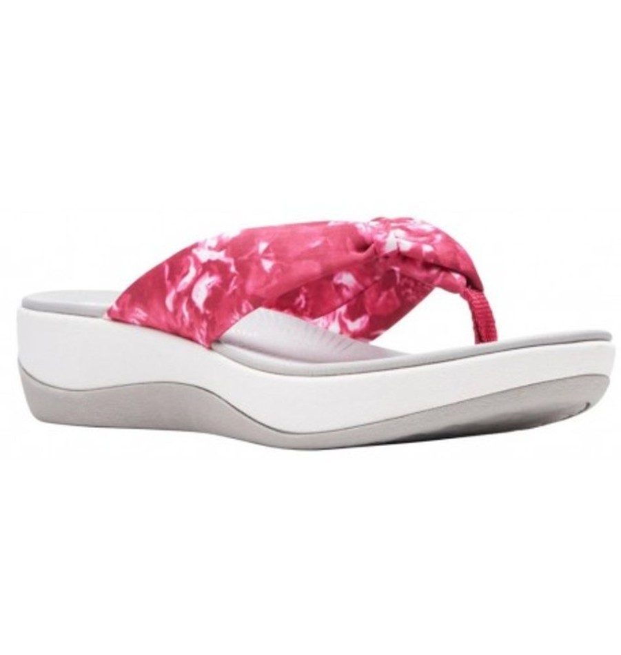 Women'S Shoes Shoesissime Sandals | Clarks Arla Glison Floral 26142537 Pink