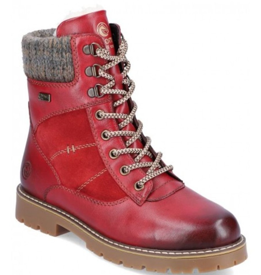 Women'S Shoes Shoesissime Winter Boots | Rieker - Remonte D9378-35 Red