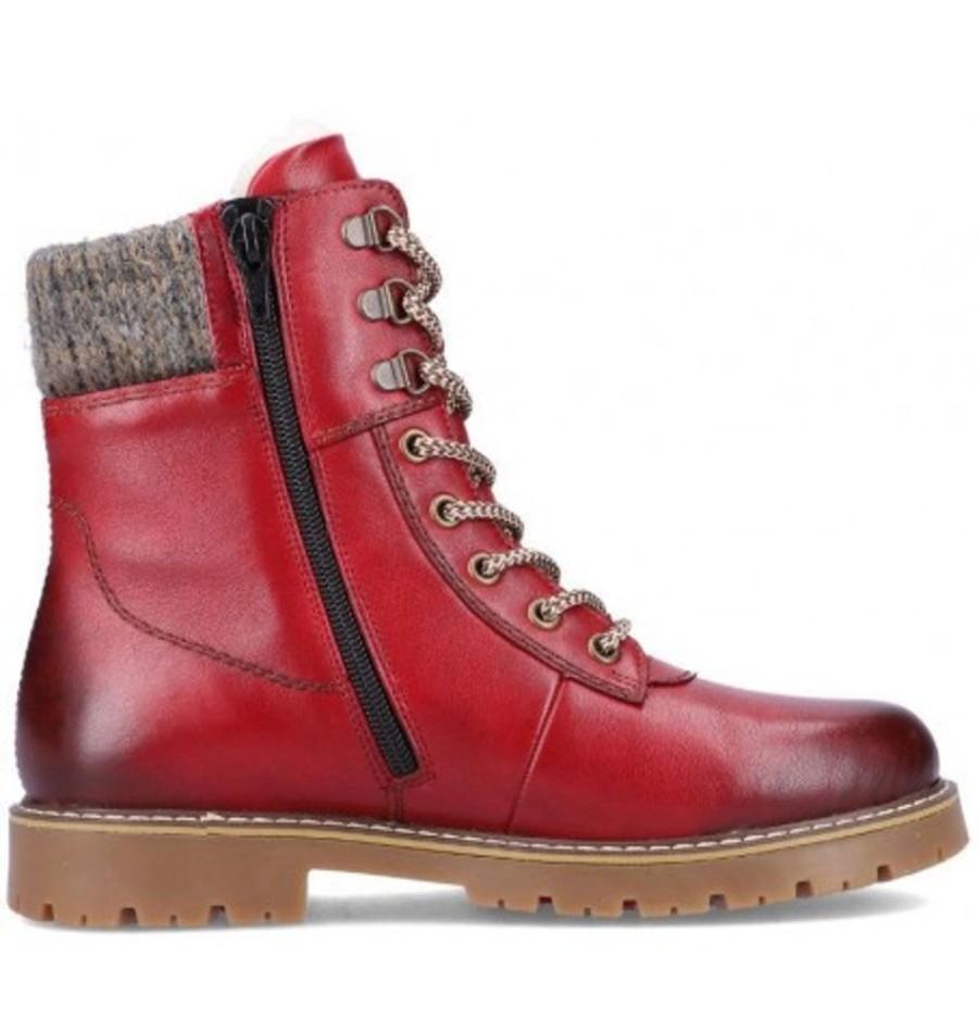 Women'S Shoes Shoesissime Winter Boots | Rieker - Remonte D9378-35 Red