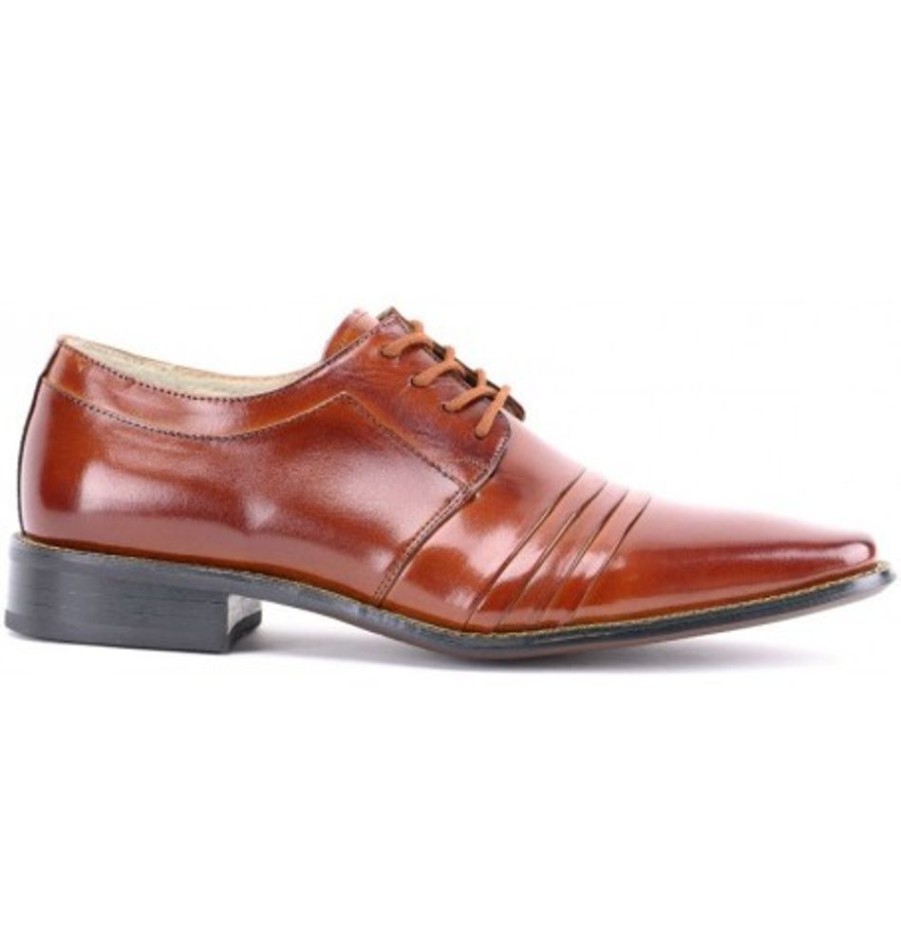 Men'S Shoes Shoesissime Dress Shoes With Laces | Stacy Adams Raynor 24748 Tan