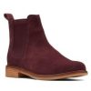 Women'S Shoes Shoesissime Fall Boots | Clarks Clarkdale Arlo 26136722 Burgundy