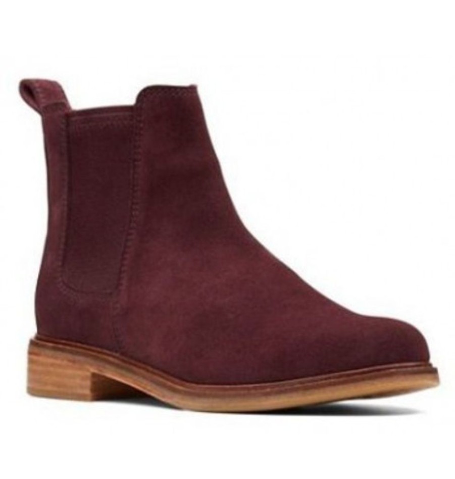 Women'S Shoes Shoesissime Fall Boots | Clarks Clarkdale Arlo 26136722 Burgundy