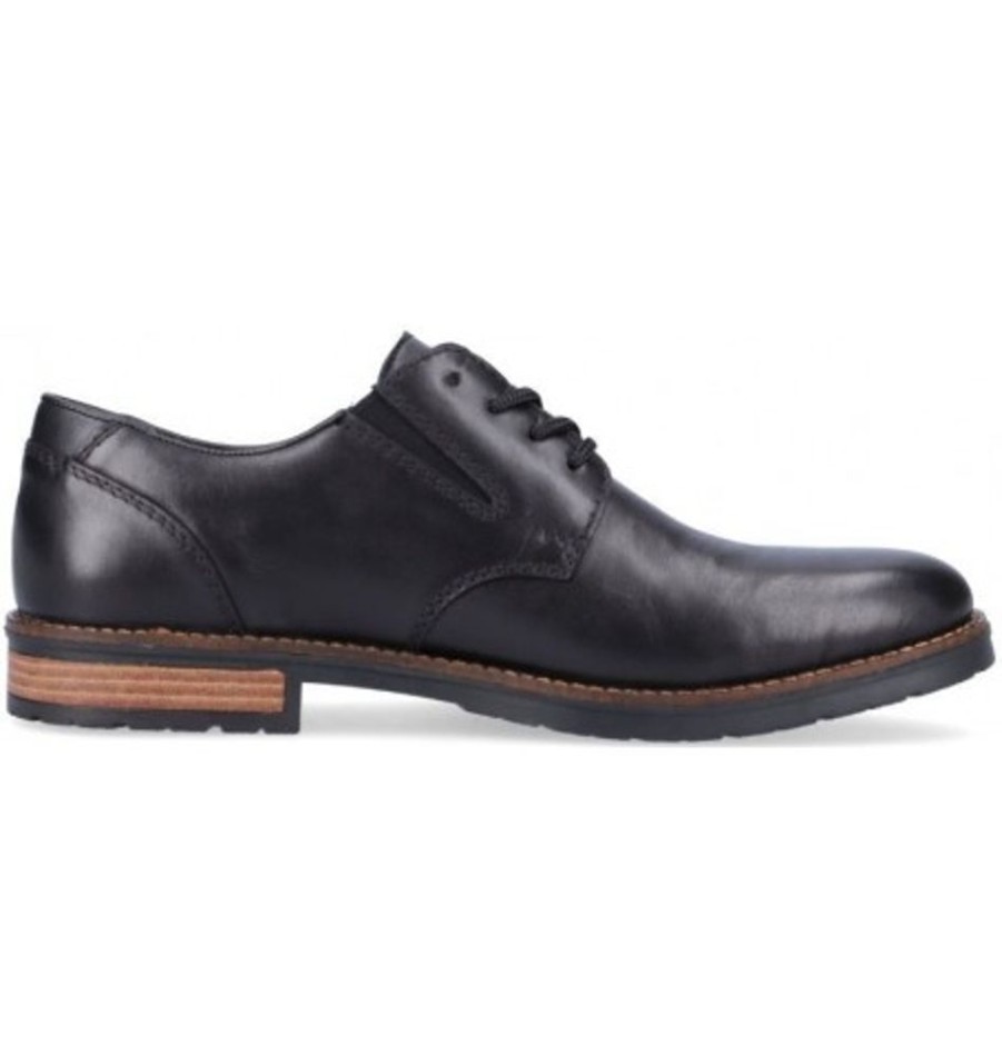 Men'S Shoes Shoesissime Dress Shoes With Laces | Rieker 14621-00 Black