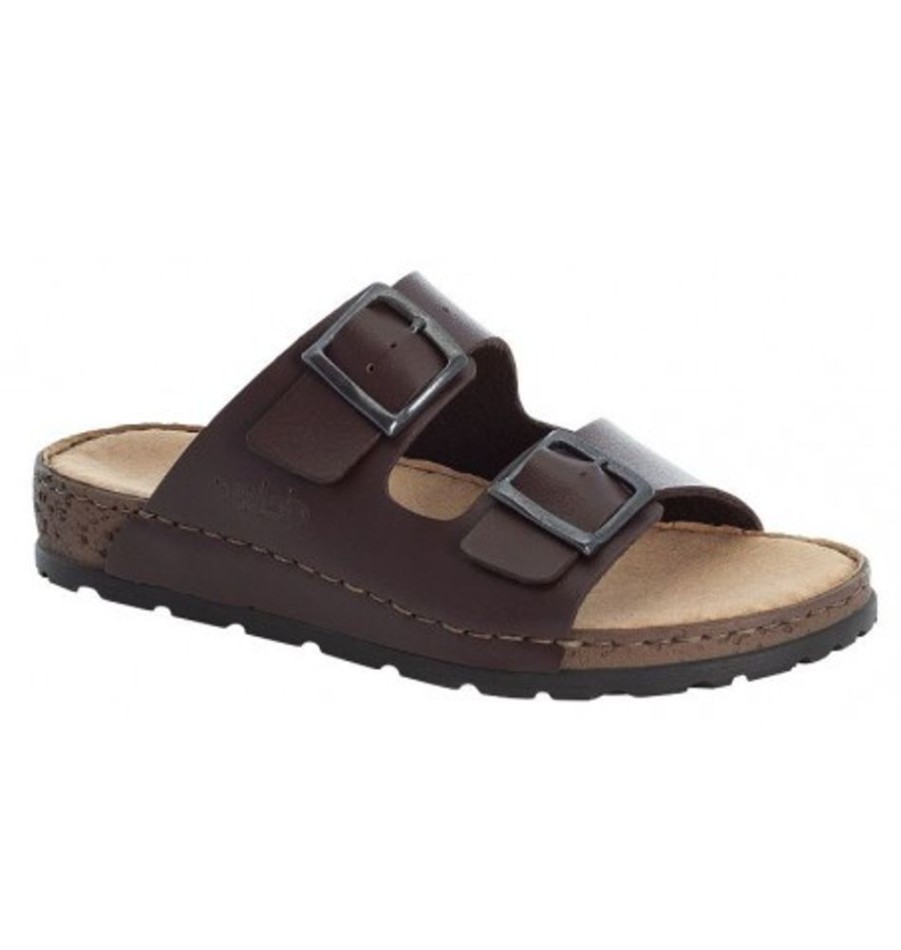 Men'S Shoes Shoesissime Sandals | Rieker 25690-26 Brown