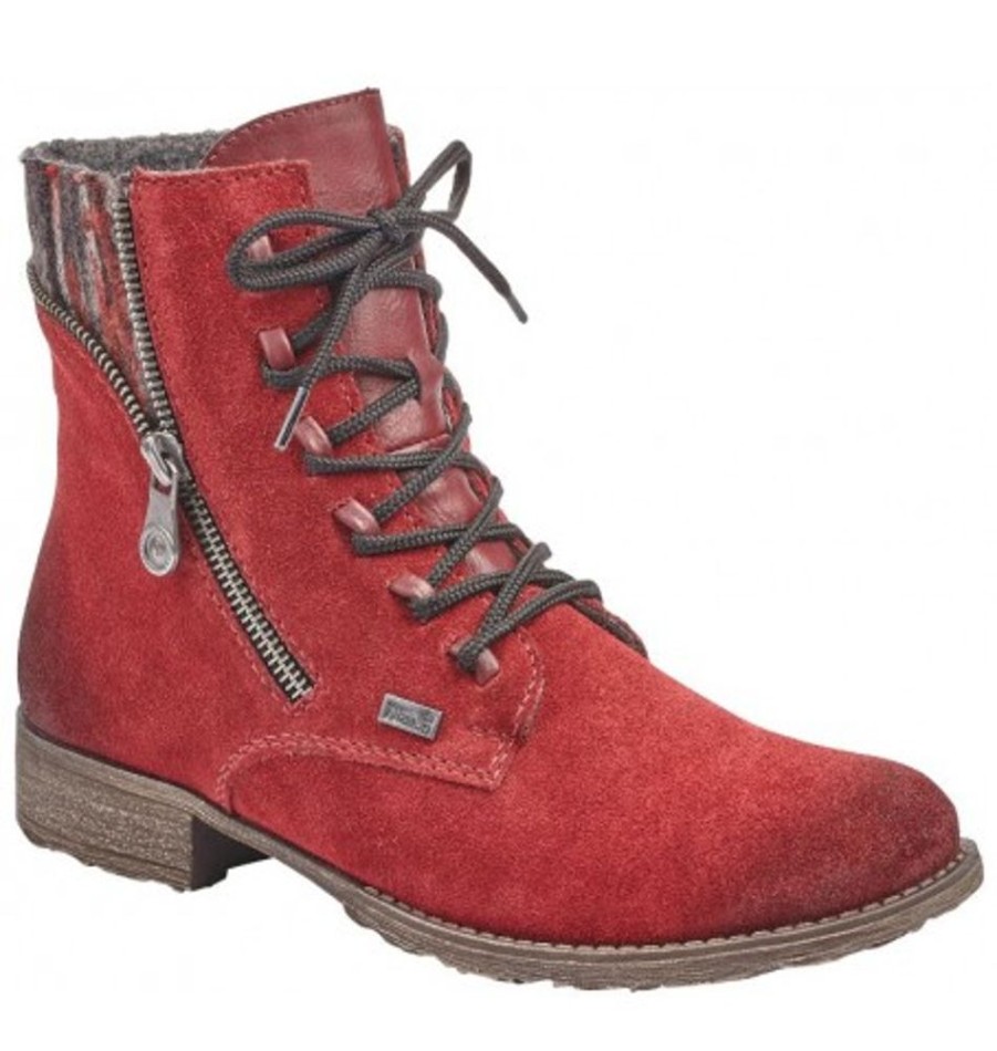 Women'S Shoes Shoesissime Fall Boots | Rieker 70840-35 Red