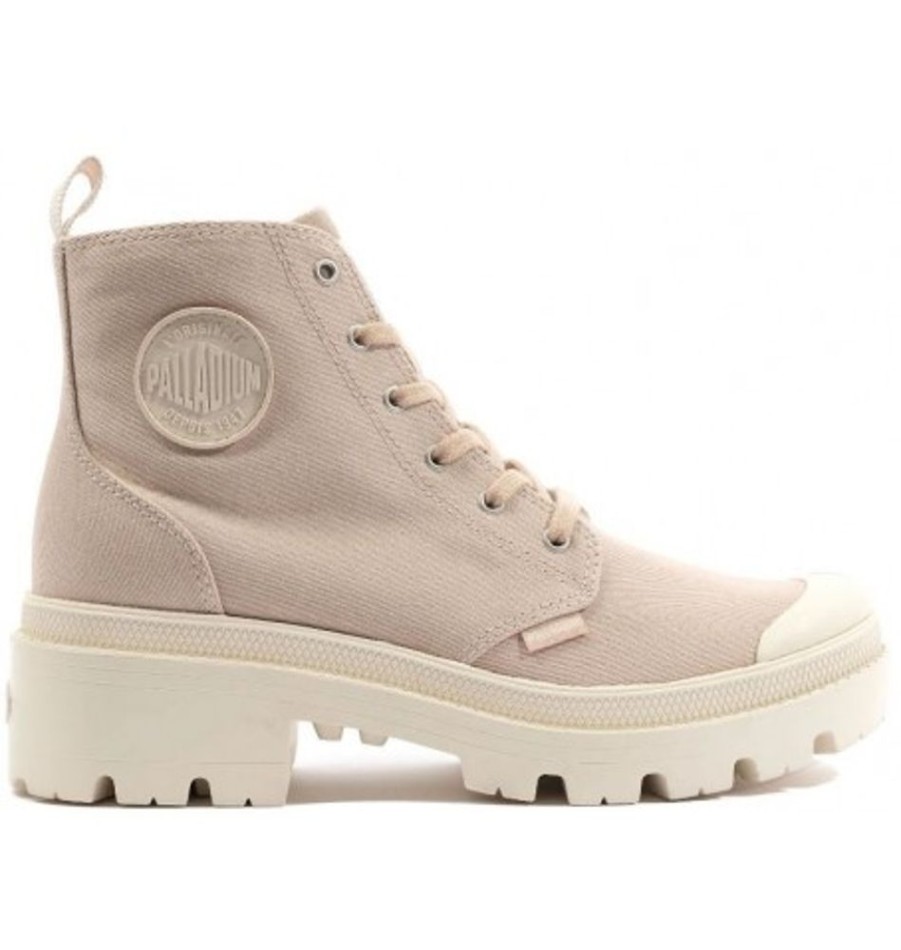 Women'S Shoes Shoesissime Fall Boots | Palladium Pallabase Twill Pink