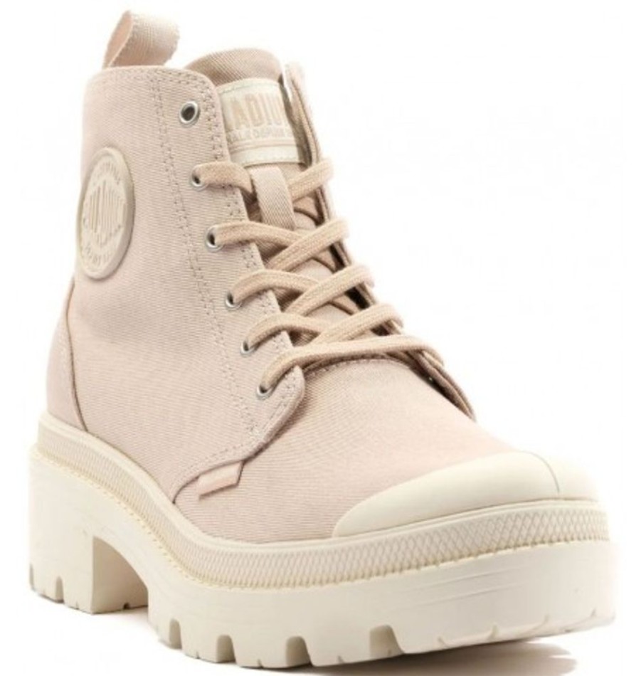 Women'S Shoes Shoesissime Fall Boots | Palladium Pallabase Twill Pink