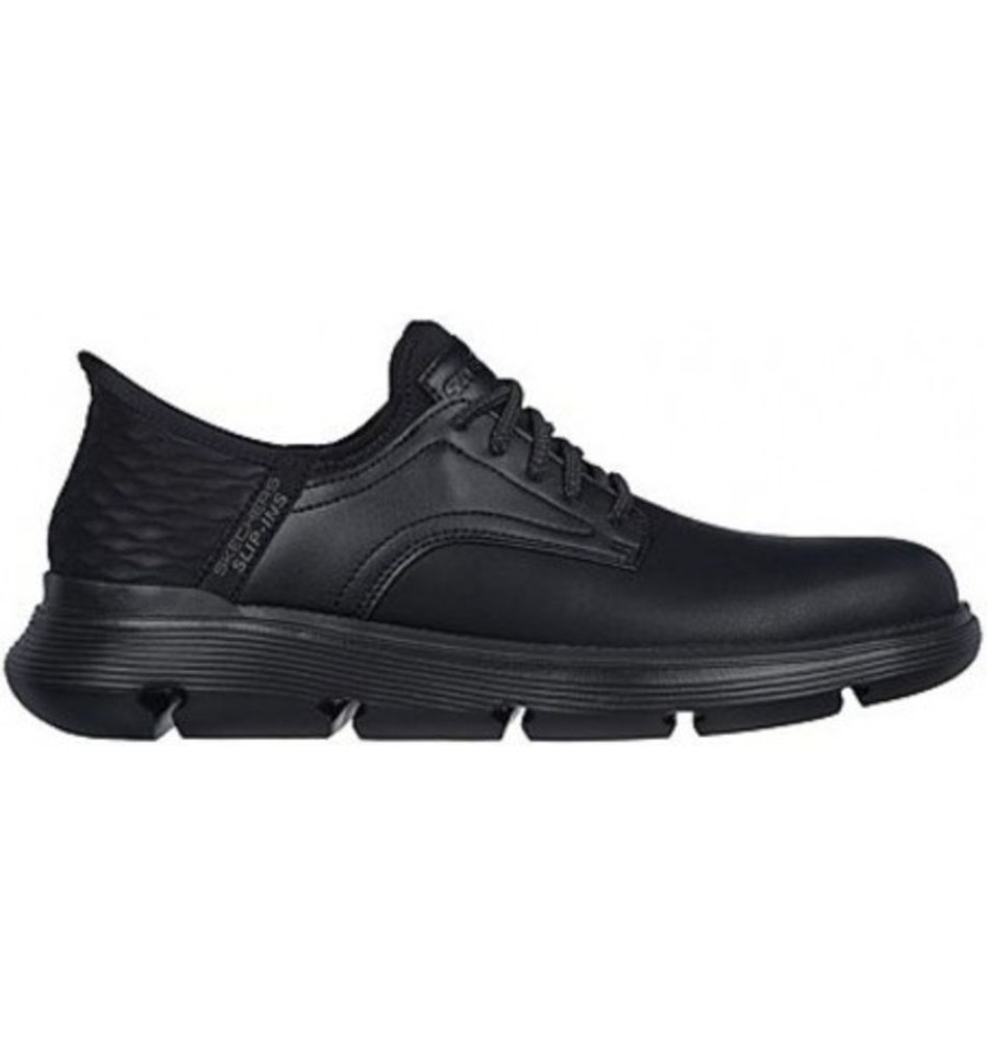 Men'S Shoes Shoesissime Casual Shoes | Skechers Gervin 205046 Black