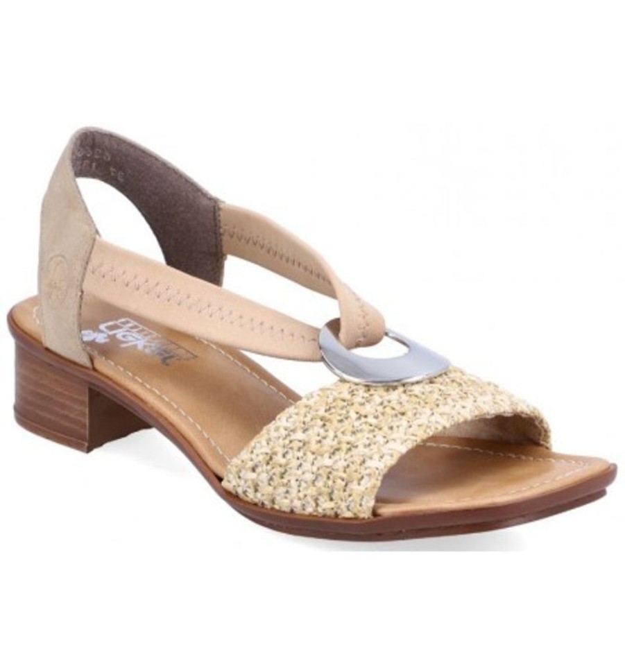 Women'S Shoes Shoesissime Sandals | Rieker 62664-61 Taupe