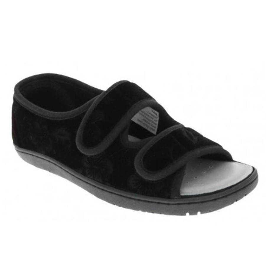 Women'S Shoes Shoesissime Slippers | Foamtreads Debbien2 Ftdbn2 Black