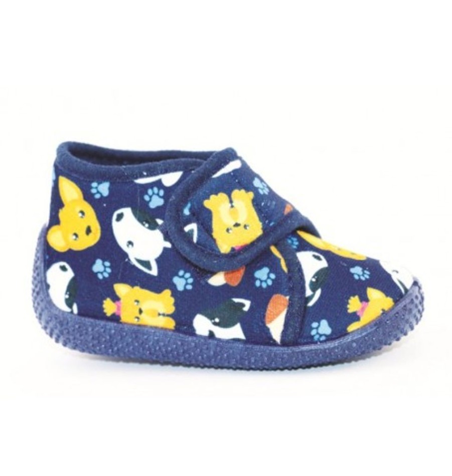 Kids Shoes Shoesissime Slippers | Lil Paolo Balourd Blue