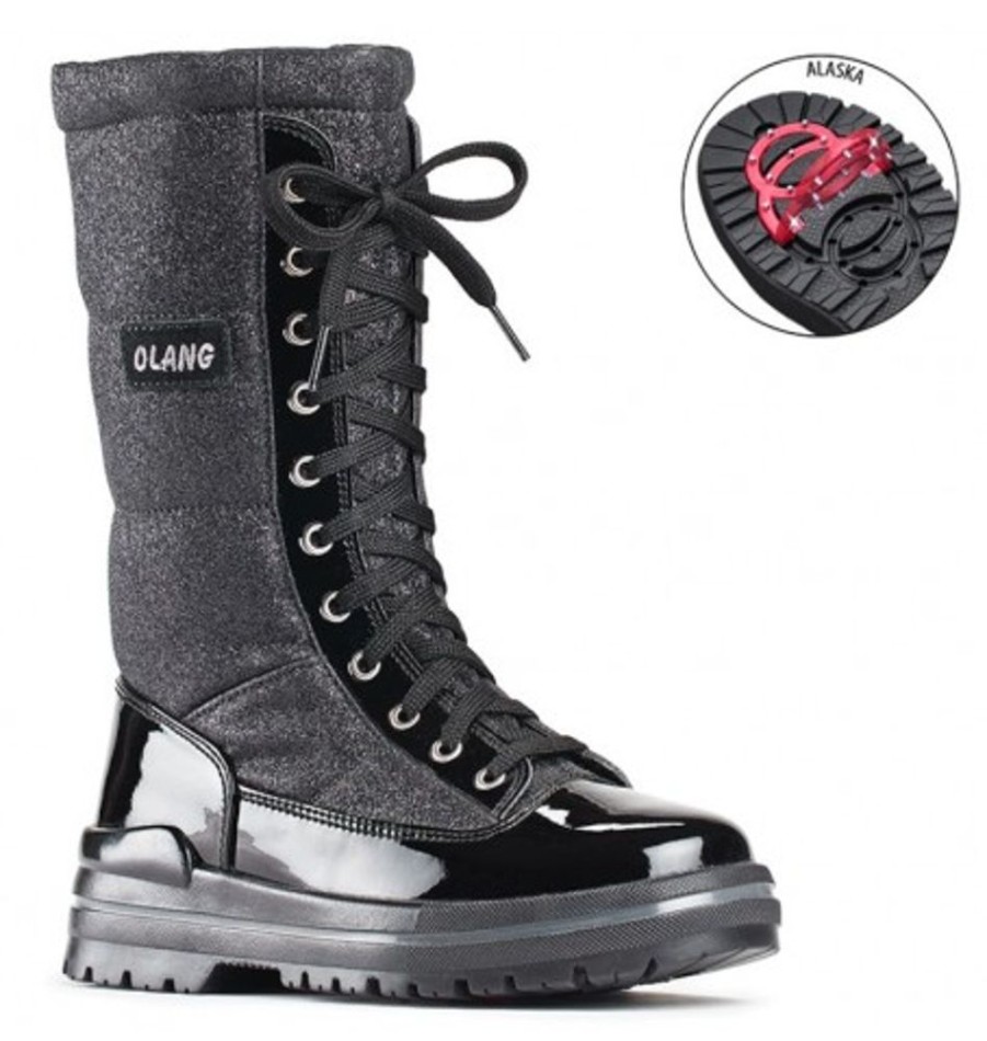 Women'S Shoes Shoesissime Winter Boots | Olang Glamour Lux Black Varnish