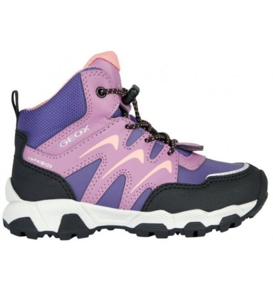 Kids Shoes Shoesissime Fall Boots | Geox Magnetar G.B J264Lb Purple