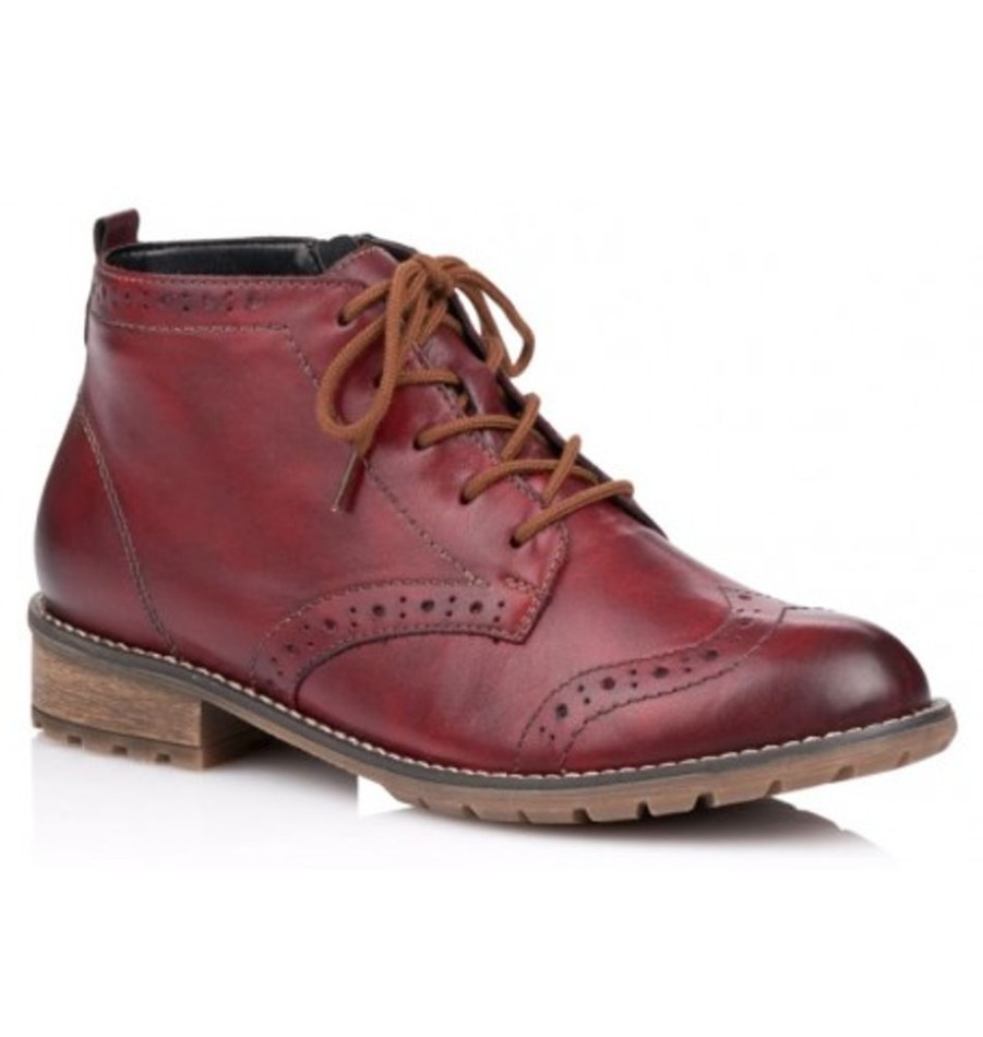 Women'S Shoes Shoesissime Fall Boots | Rieker - Remonte R3322-35 Burgundy