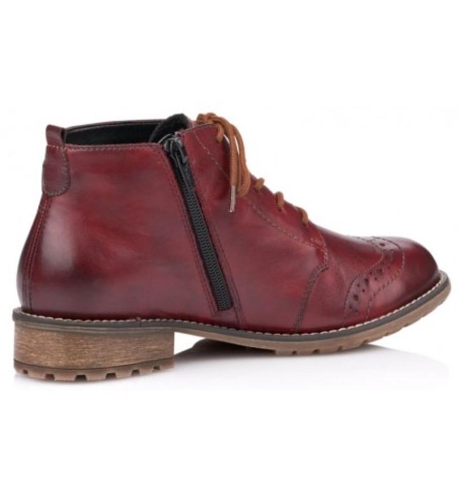 Women'S Shoes Shoesissime Fall Boots | Rieker - Remonte R3322-35 Burgundy