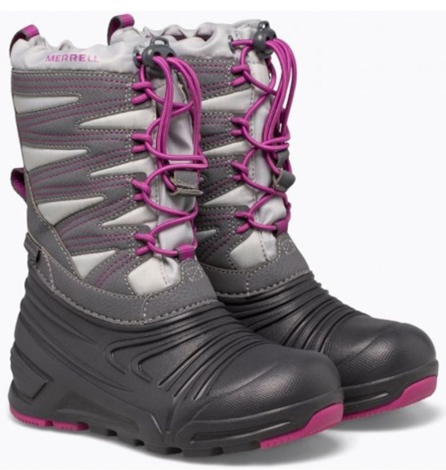 Kids Shoes Shoesissime Winter Boots | Merrell Snw Qst Lt 3.0 Wpf Mk165179 Silver Grey