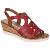 Women'S Shoes Shoesissime Sandals | Rieker - Remonte R6255-34 Red