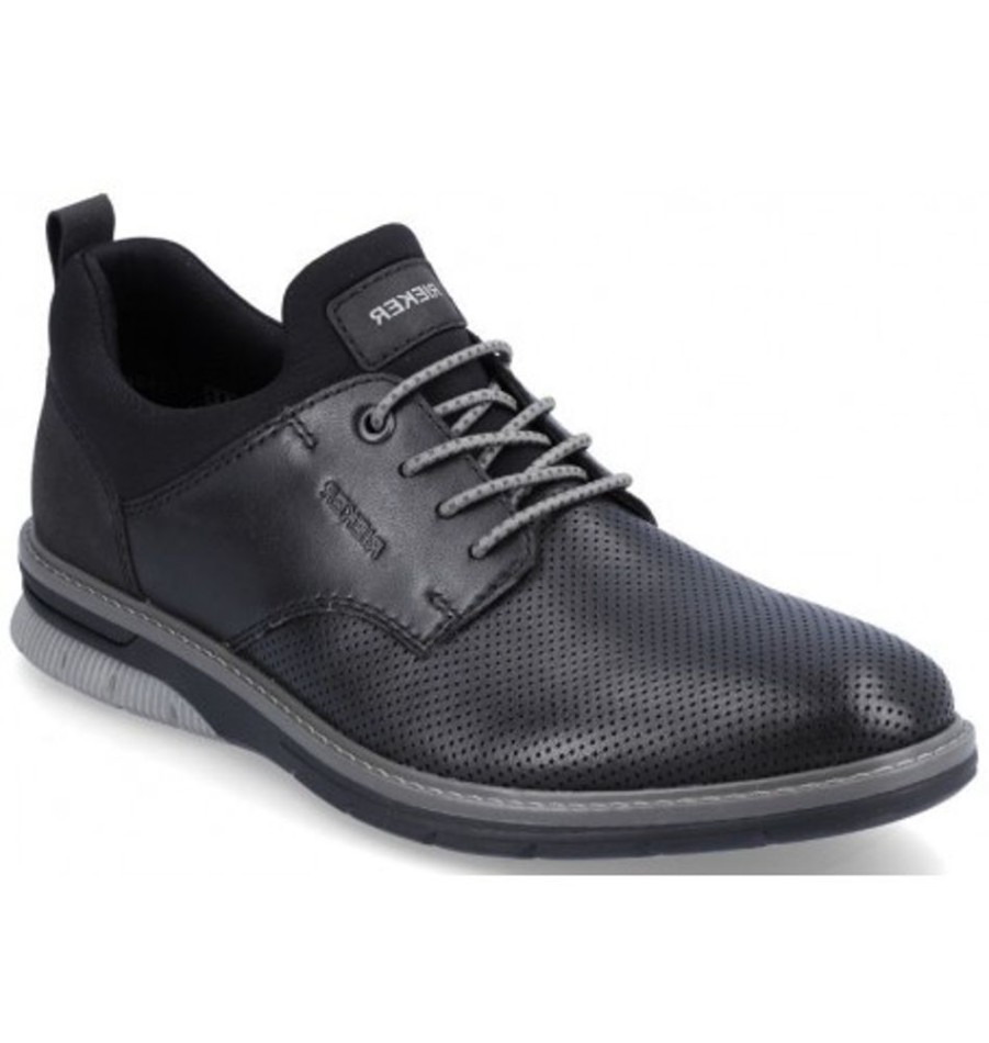 Men'S Shoes Shoesissime Dress Shoes Without Laces | Rieker 14450-00 Black